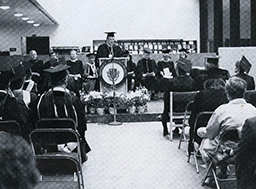 Image of the first commencement of the GSN, 1987