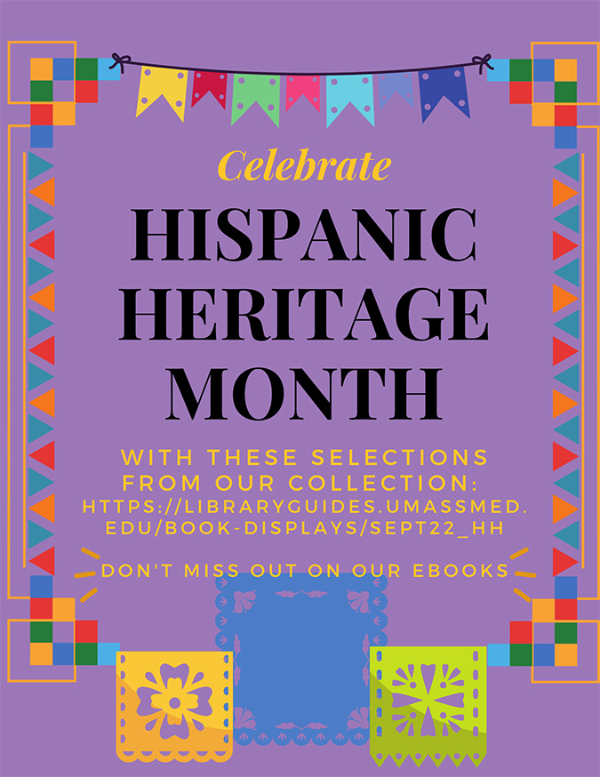 Image of Hispanic Heritage Month book display flyer