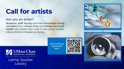 Call for Artists graphic featuring two art pieces.  Full text and description in blog post.