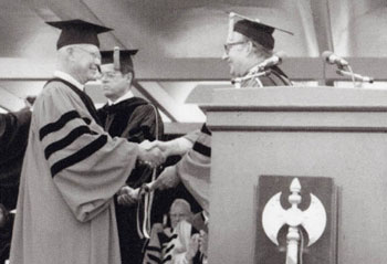 Dr. Soutter Receiving Honorary Doctorate Degree