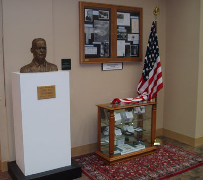 Lamar Soutter Display Inside the Library
