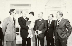 Dr. Soutter pictured with President Gerald Ford